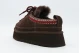 Ugg Heritage Lace-Up Γυναικείες Παντόφλες Καφέ, Μπορντό, Εκρού