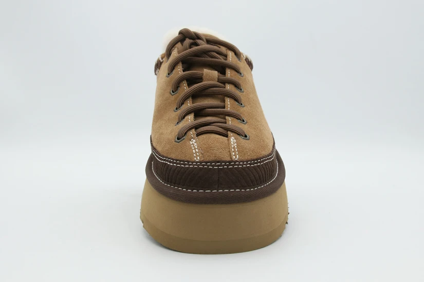 Ugg Heritage Lace-Up Γυναικείες Παντόφλες Ταμπά, Εκρού