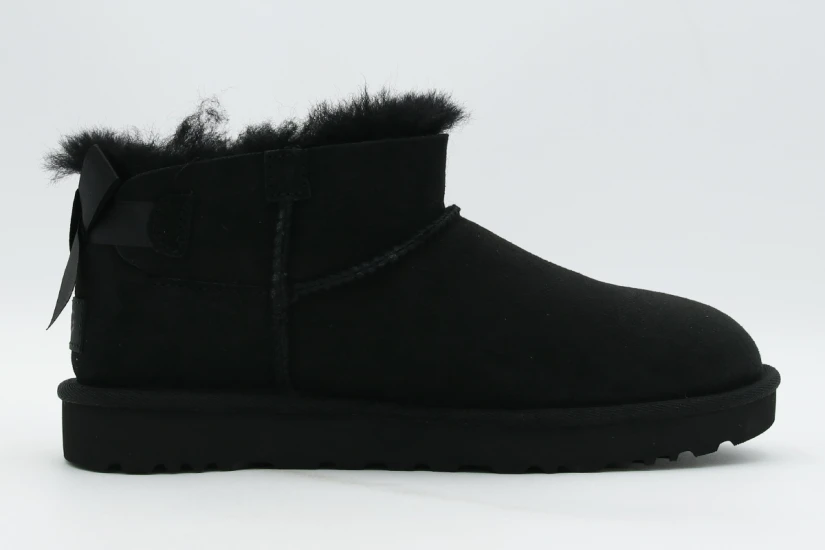 Ugg Ultra Mini Bailey Bow Μποτάκια Μόδας Γυναικεία (1185491 BLK)