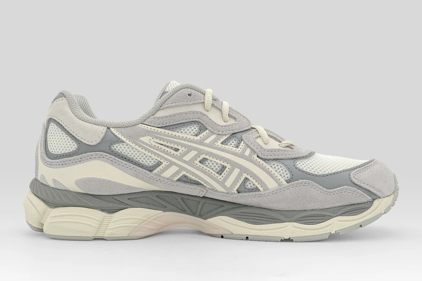 ASICS Gel-Nyc Ανδρικά Sneakers Γκρι, Εκρού, Γκρι Σκούρο