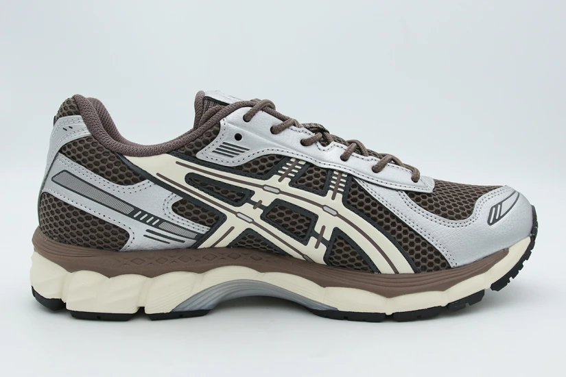 ASICS Gel-Kayano 12.1 Unisex Sneakers Καφέ, Ασημί, Εκρού