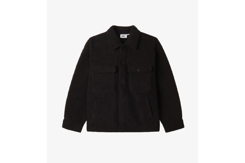 Obey Thompson Shirt Ανδρικό Μπουφάν Μαύρο