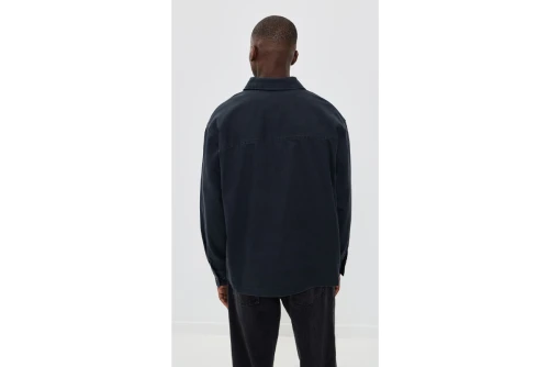 Obey Harvey Shirt Πουκάμισο Μακρυμάνικο Ανδρικό (121160066 BLACK FADED WASH)