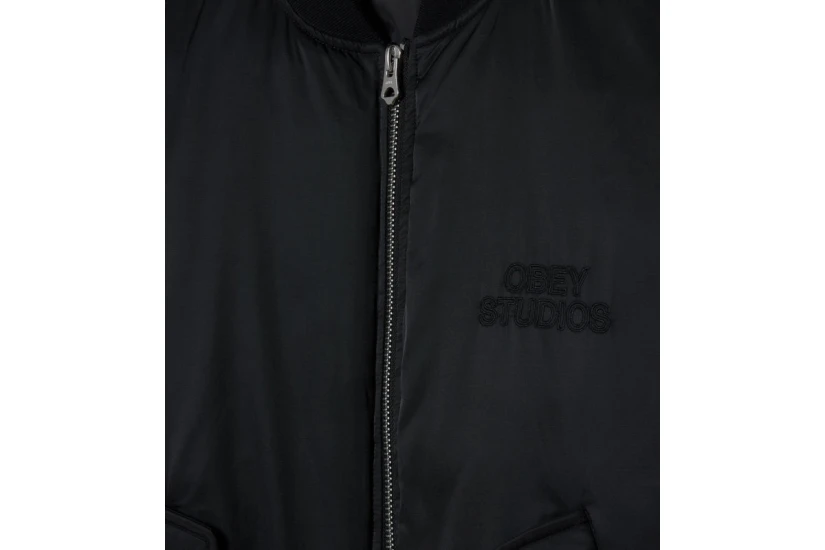 Obey Studios MA-1 Ανδρικό Μπουφάν Bomber Μαύρο