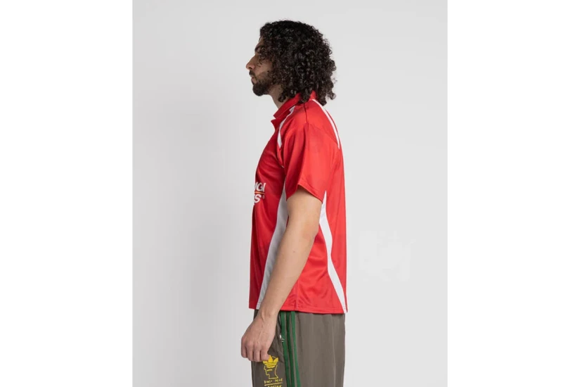 Obey Soccer Jersey Ανδρική Κοντομάνικη Μπλούζα Πόλο Κόκκινη