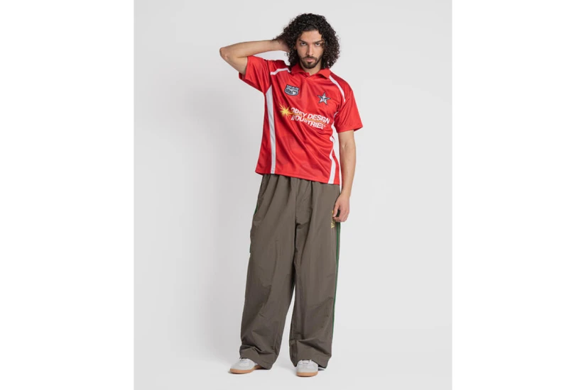 Obey Soccer Jersey Ανδρική Κοντομάνικη Μπλούζα Πόλο Κόκκινη