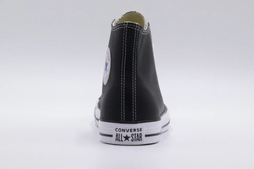Converse Chuck Taylor All Star Leather Ανδρικά Sneakers Μαύρα, Λευκά