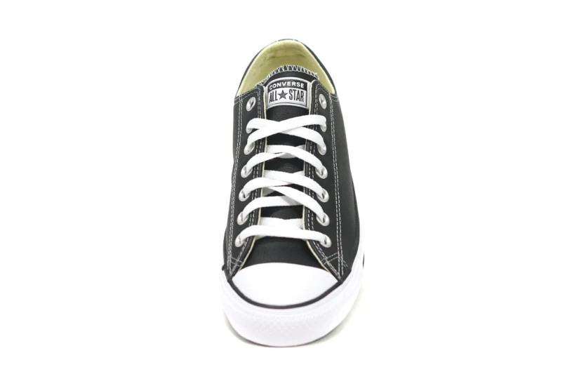 Converse Chuck Taylor All Star Low Leather Sneakers Μαύρα, Λευκά