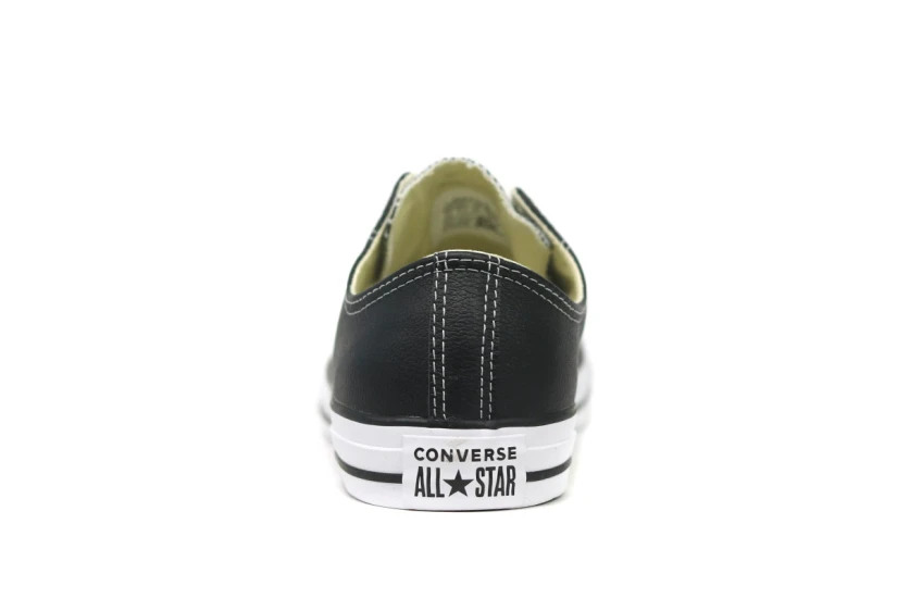 Converse Chuck Taylor All Star Low Leather Sneakers Μαύρα, Λευκά