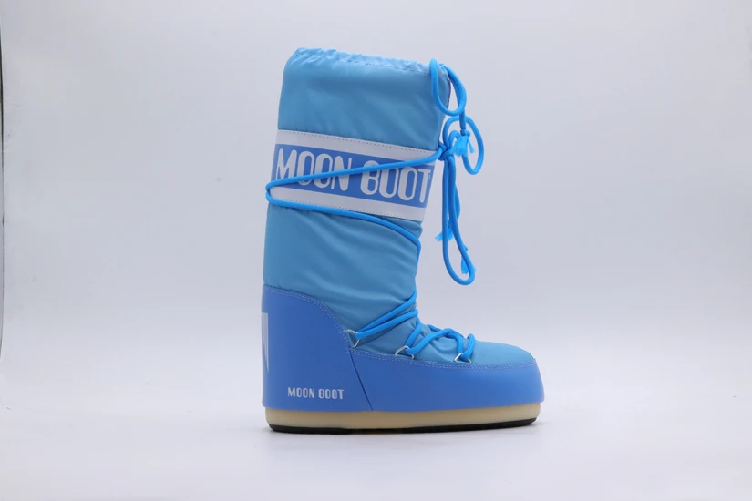 Moon Boot Icon Γυναικείες Μπότες Χιονιού Γαλάζιες