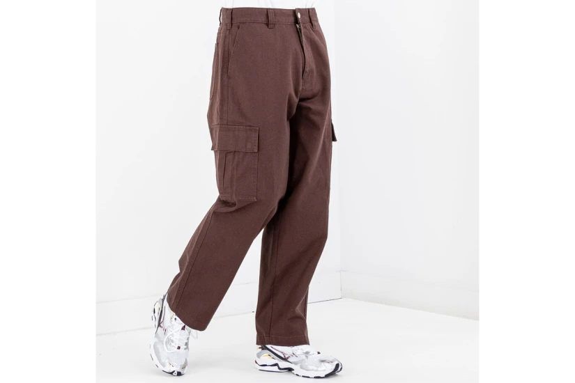 Obey Bigwig Baggy Twill Cargo Pant Παντελόνι Cargo Ανδρικό (142020217 JAVA BROWN)