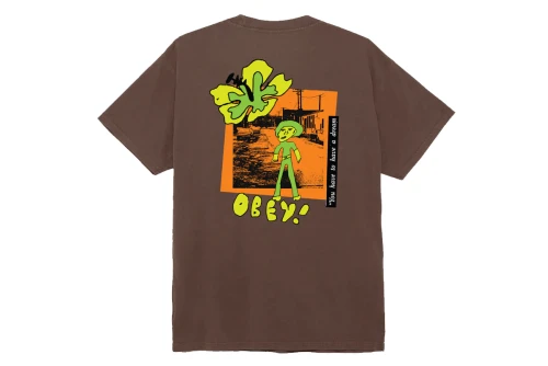 Obey You Have A Dream T-Shirt Ανδρικό (163813739 PIGMENT JAVA BROWN)