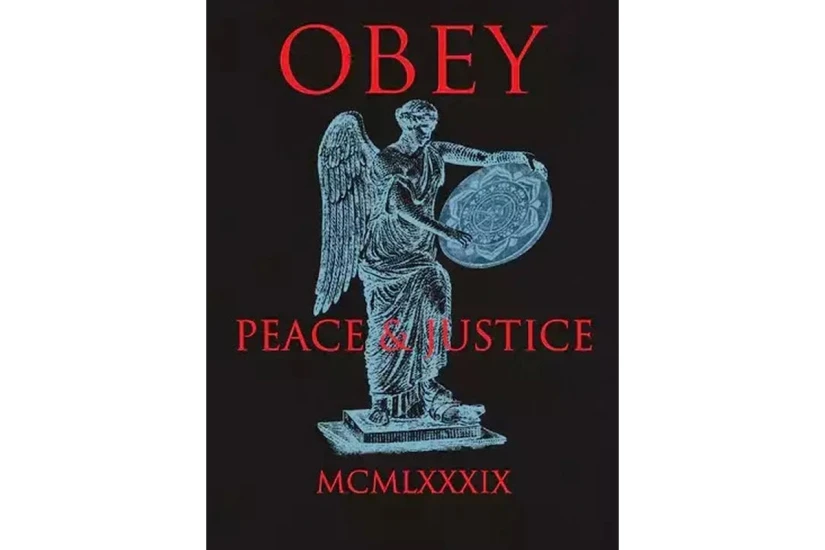 Obey Peace And Justice Statue Classic Ανδρικό Κοντομάνικο T-Shirt
