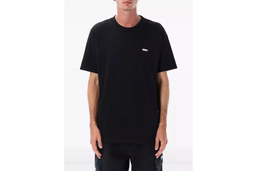 Obey Lisbon Icon Classic Ανδρικό Κοντομάνικο T-Shirt Μαύρο