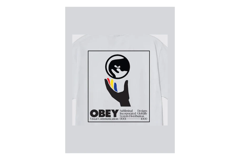 Obey Global Systems Classic Ανδρικό Κοντομάνικο T-Shirt Λευκό, Μαύρο, Διάφορα Χρώματα