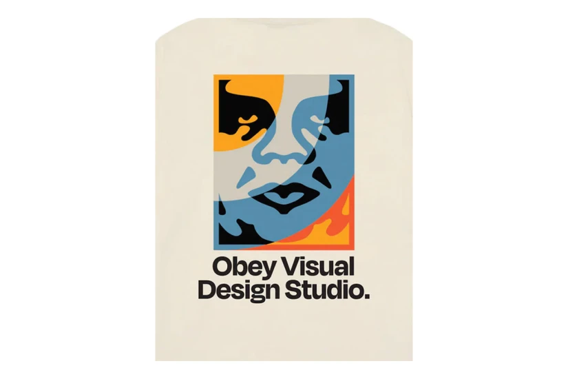 Obey Visual Design Studio Classic Ανδρικό Κοντομάνικο T-Shirt Εκρού, Διάφορα Χρώματα