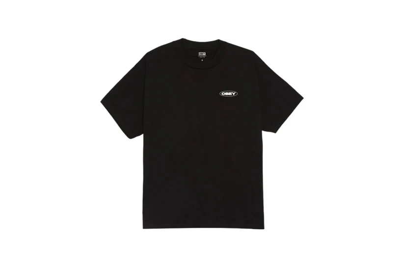 Obey Global Impact Classic Ανδρικό Κοντομάνικο T-Shirt Μαύρο