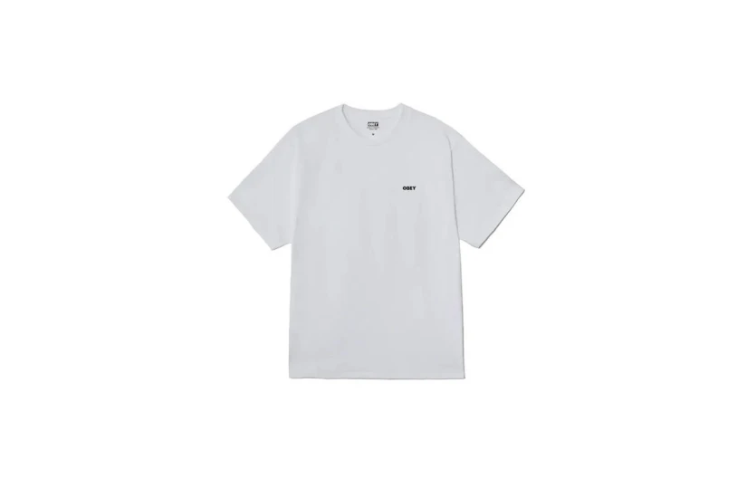 Obey Exclamation Classic Ανδρικό Κοντομάνικο T-Shirt Λευκό, Κόκκινο, Διάφορα Χρώματα