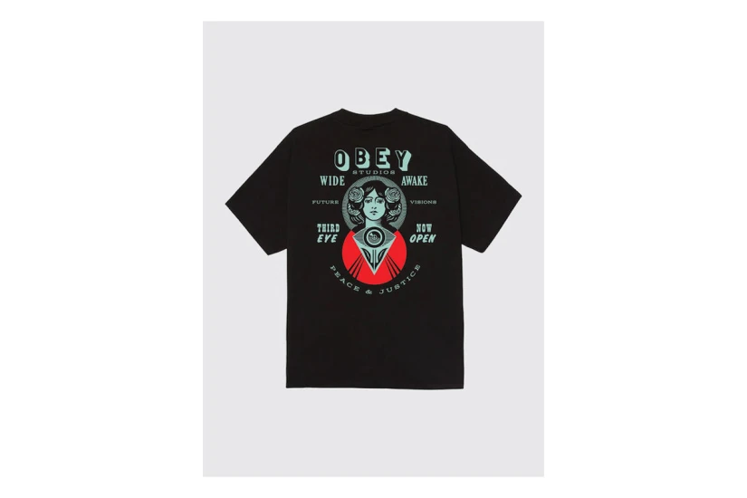 Obey Make Art Third Eye Classic Ανδρικό Κοντομάνικο T-Shirt Μαύρο