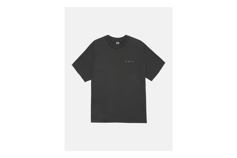 Obey Architecture Of The Uni Classic Ανδρικό Κοντομάνικο T-Shirt Μαύρο