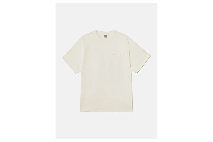 Obey Architecture Of The Uni Classic Ανδρικό Κοντομάνικο T-Shirt Εκρού