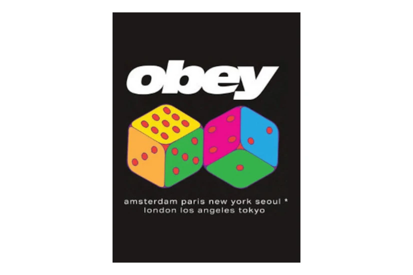 Obey Dice Classic Ανδρικό Κοντομάνικο T-Shirt Μαύρο, Διάφορα Χρώματα