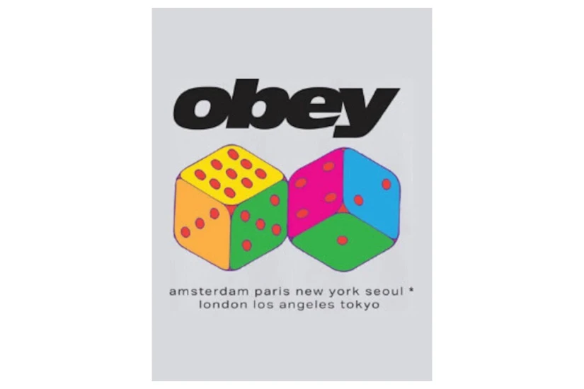 Obey Dice Classic Ανδρικό Κοντομάνικο T-Shirt Λευκό, Διάφορα Χρώματα