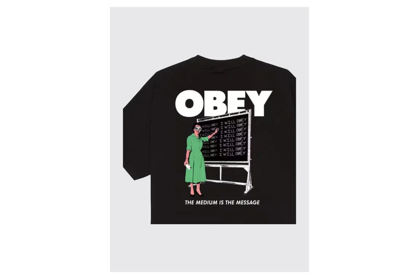 Obey I Will Classic Ανδρικό Κοντομάνικο T-Shirt Μαύρο, Λευκό, Πράσινο, Γκρι