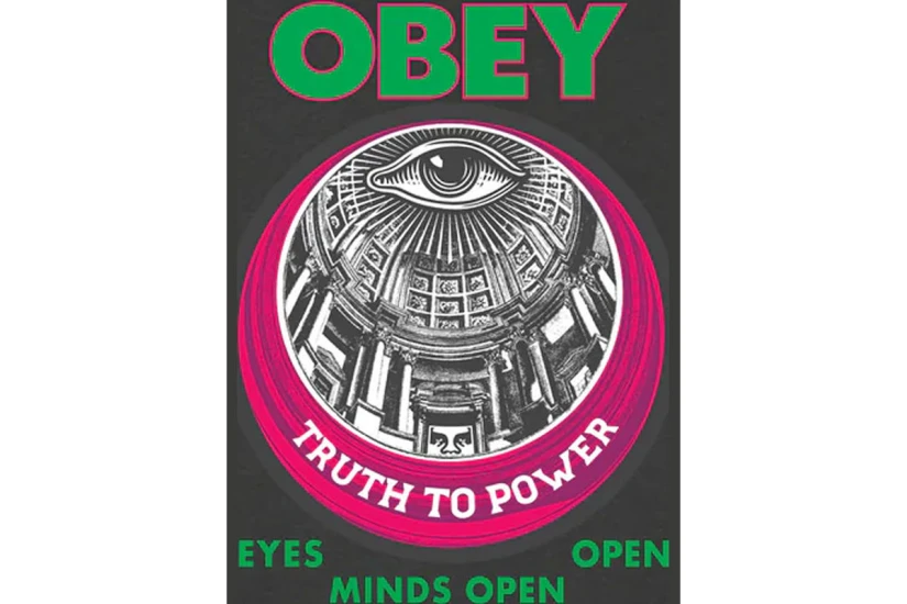 Obey Truth To Power Classic Ανδρικό Κοντομάνικο T-Shirt Μαύρο