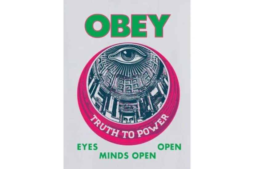 Obey Truth To Power Classic Ανδρικό Κοντομάνικο T-Shirt Λευκό