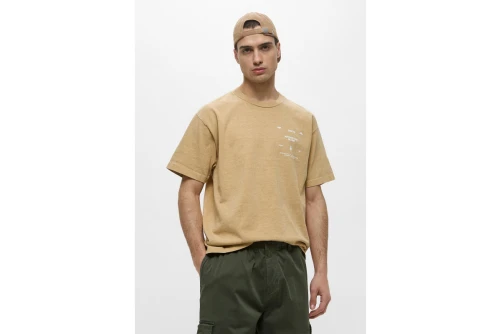 Obey Around The Globe T-Shirt Ανδρικό (167924096 PIGMENT LIGHT KHAKI)