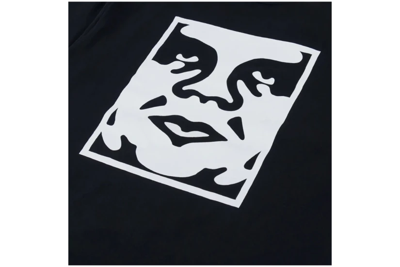 Obey Bold Icon Face Pigment Ανδρικό Κοντομάνικο T-Shirt Μαύρο, Λευκό