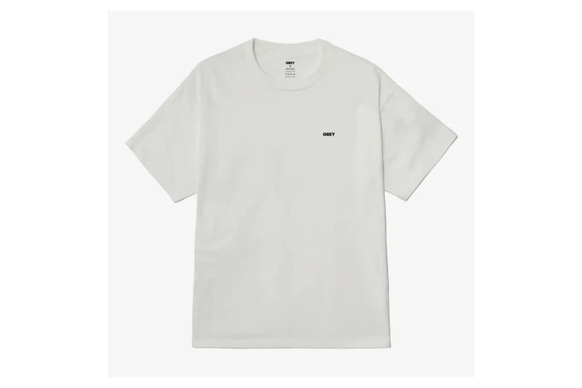 Obey Bold Icon Face Pigment Ανδρικό Κοντομάνικο T-Shirt Λευκό, Μαύρο