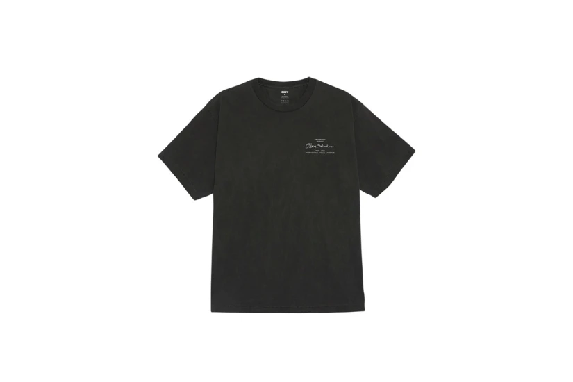 Obey Institute Pigment Ανδρικό Κοντομάνικο T-Shirt Ανθρακί