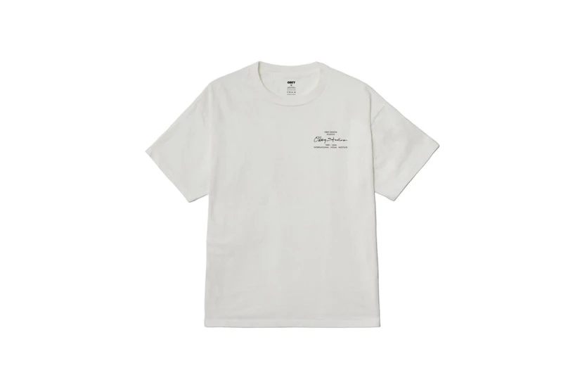 Obey Institute Pigment Ανδρικό Κοντομάνικο T-Shirt Λευκό