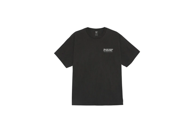 Obey Devices Pigment Ανδρικό Κοντομάνικο T-Shirt Μαύρο