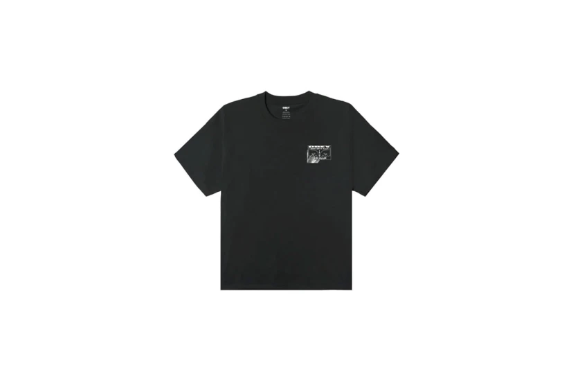 Obey Club Heavyweight Ανδρικό Κοντομάνικο T-Shirt Μαύρο