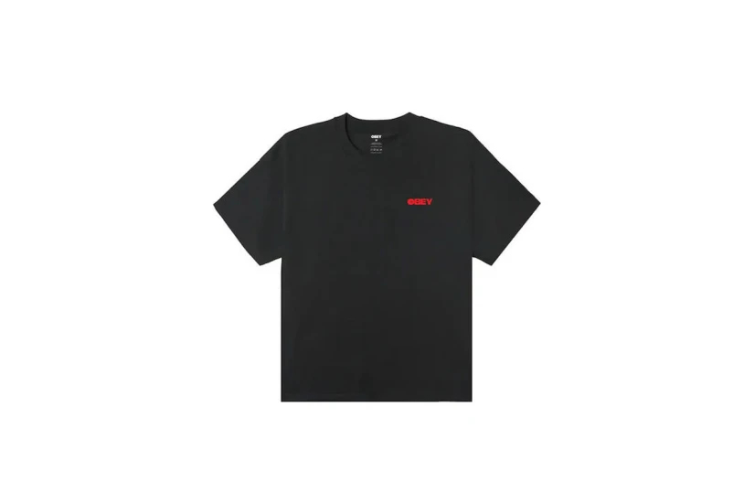 Obey Reuse Heavyweight Ανδρικό Κοντομάνικο T-Shirt Μαύρο