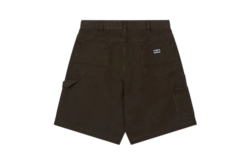 Obey Classic Ανδρική Βερμούδα Τζιν Καφέ
