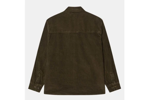 Obey Buckley Corduroy Πουκάμισο Μακρυμάνικο Ανδρικό (181200411 BLACK OLIVE)