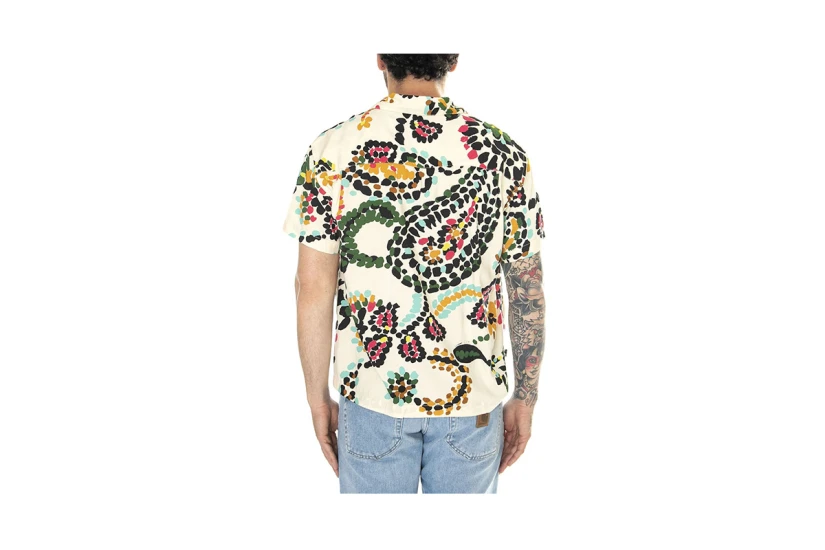 Obey Paisley Dots Woven Ανδρικό Κοντομάνικο Πουκάμισο