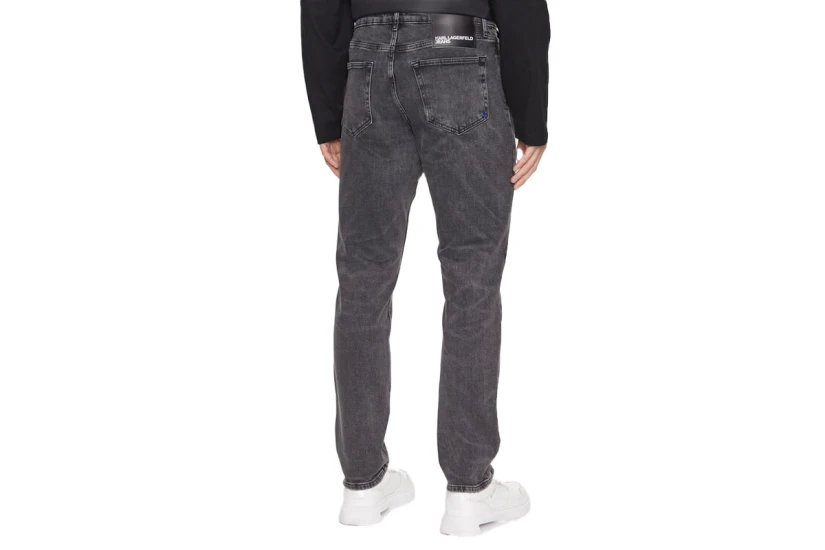 Karl Lagerfeld Slim Denim Ανδρικό Τζιν Παντελόνι Γκρι Σκούρο