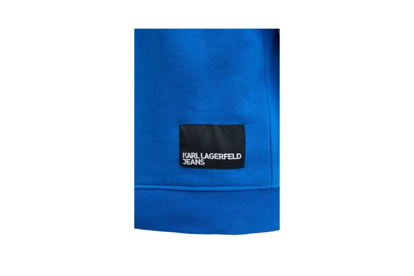 Karl Lagerfeld Regular Logo Sweat Ανδρική Μακρυμάνικη Μπλούζα Μπλε