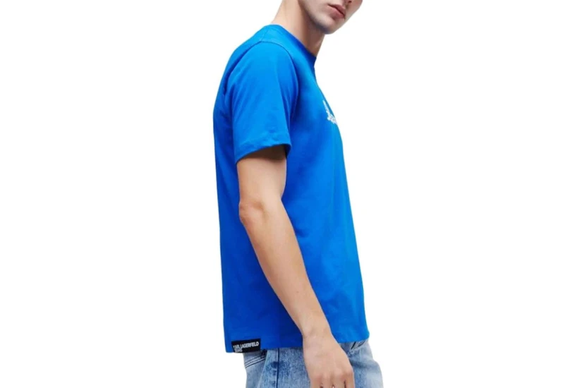 Karl Lagerfeld Ανδρικό Κοντομάνικο T-Shirt Μπλε