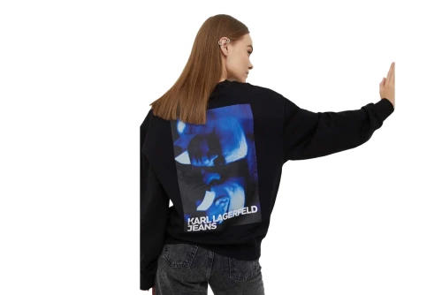 Karl Lagerfeld Sweat Μπλούζα Με Λαιμόκοψη Γυναικεία (236J1850 J101)