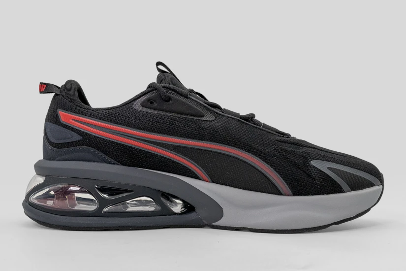 Puma Solar Ανδρικά Sneakers Μαύρα, Κόκκινα