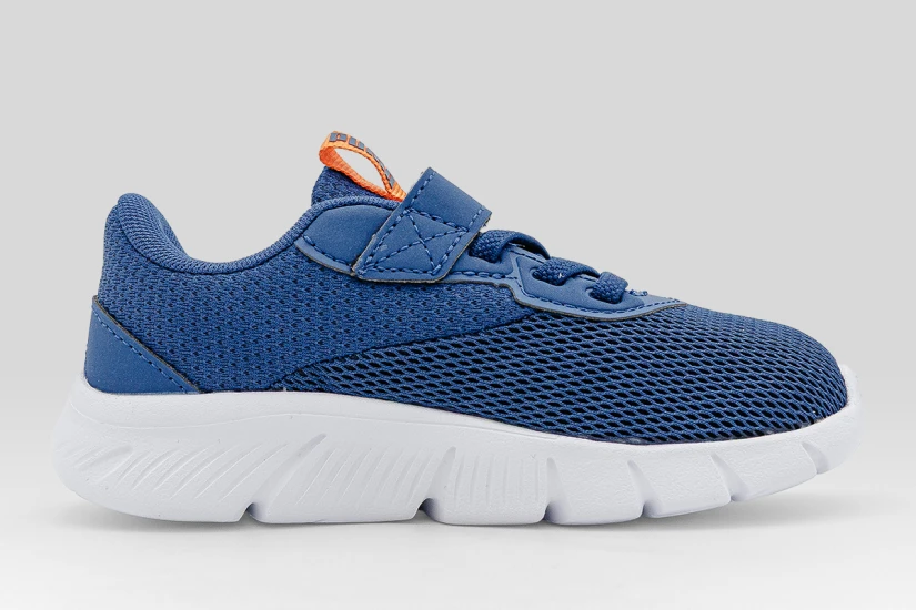 Puma Flexfocus Modern Βρεφικά Sneakers Μπλε Σκούρο, Πορτοκαλί, Λευκά