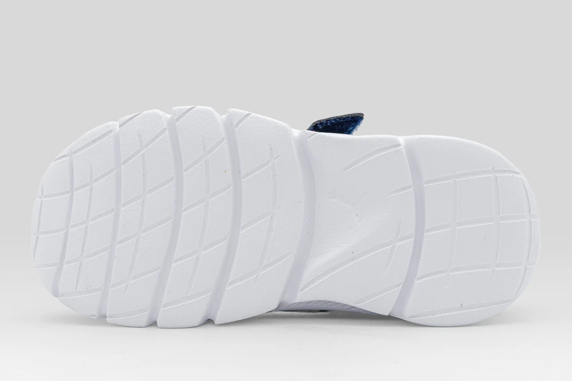 Puma Flexfocus Modern Βρεφικά Sneakers Μπλε Σκούρο, Πορτοκαλί, Λευκά