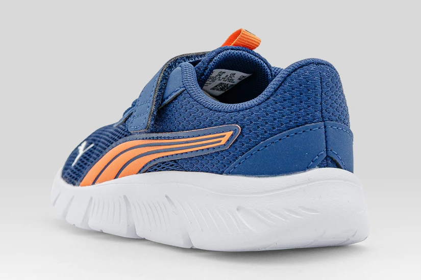 Puma Flexfocus Modern Βρεφικά Sneakers Μπλε Σκούρο, Πορτοκαλί, Λευκά