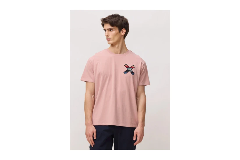 Blue Banana Peach Classic Ανδρικό Κοντομάνικο T-Shirt Ροζ
